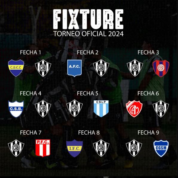 imagen del fixture del torneo preparacion 2024